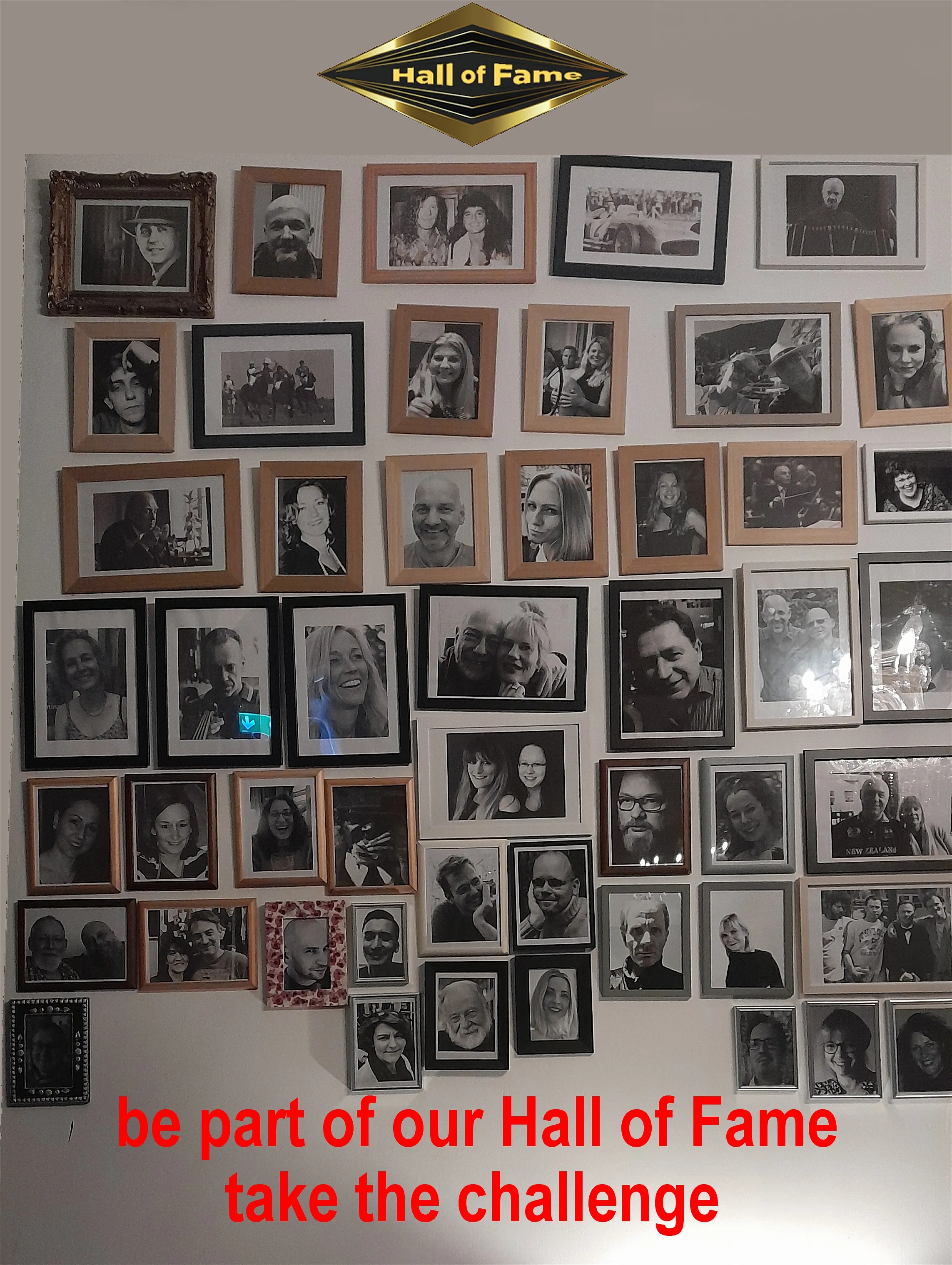 Hall of Fame Wand in der Bodega